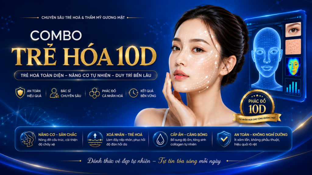 Combo trẻ hóa 10D giải pháp trẻ hóa toàn diện cùng bác sĩ CKI Phạm Ngọc Tiến